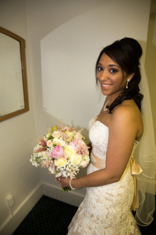Bride in dress