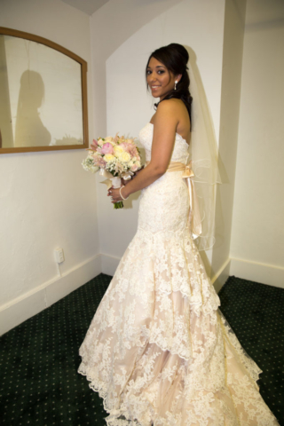 Bride, full-length dress picture