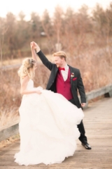 bride and groom dance