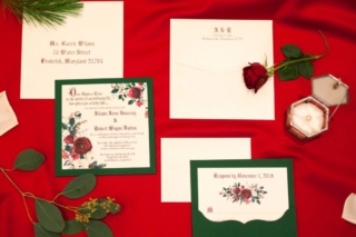 winter fairy tale invitations rose pine