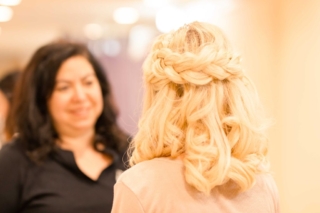 bride hair braids